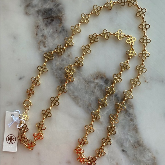 Tory Burch Gold Long Necklace - Picture 2 of 5